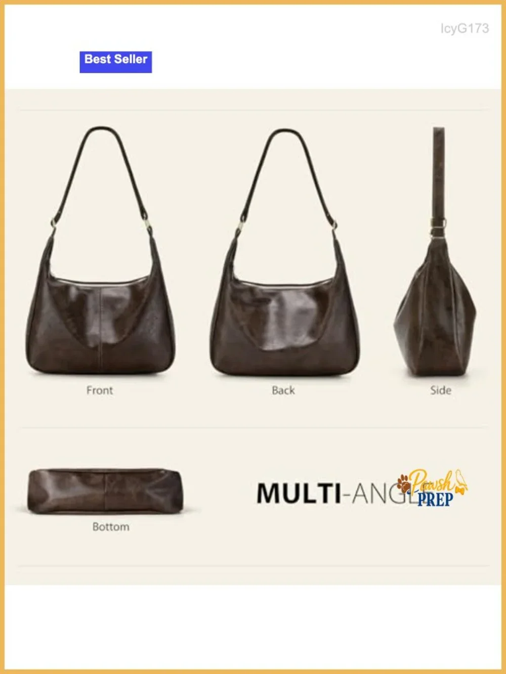 Sightor Hobo Bag for Women Leather Slouchy Bag Ultra Soft Shoulder Bag
